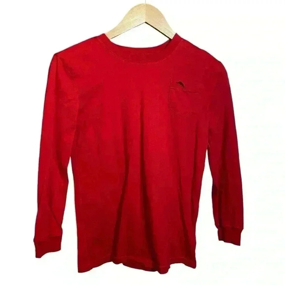 Tommy Bahama Women's Sweatshirt Top 100% Cotton Red Size L - Picture 1 of 11